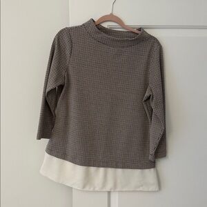 Ann Taylor Houndstooth Top